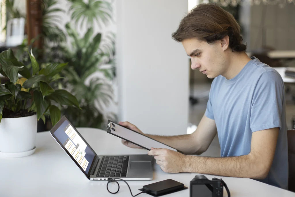 man-using-external-storage-used